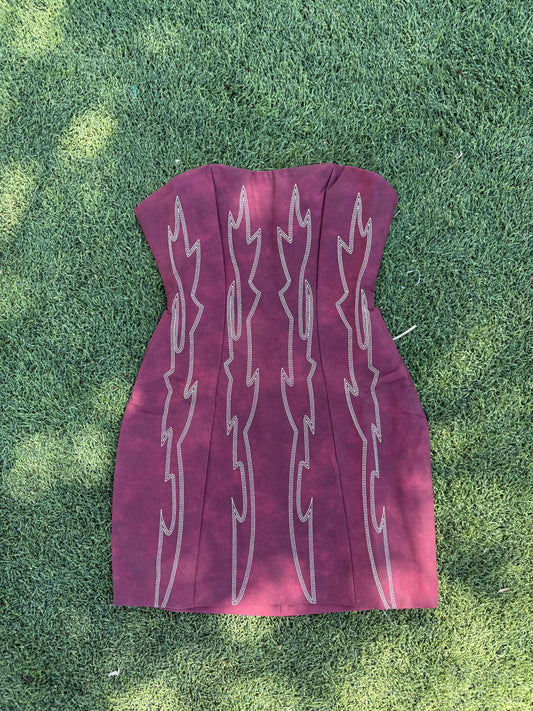 Cherry western dress